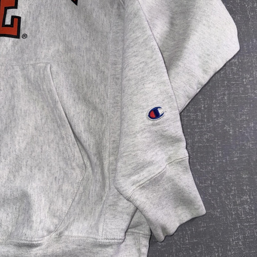 Oklahoma State Cowboys Hoodie Sweatshirt Mens Medium Gray NCAA Football Champion - Picture 6 of 11